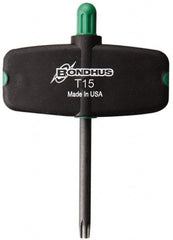Bondhus - 3-1/2" OAL T15 Torx Key - Industrial Tool & Supply
