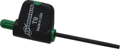 Bondhus - T9 Standard Torx Key - Flag-Style, Protanium High Torque Steel, 1-1/2" Length Under Head - Industrial Tool & Supply
