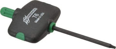 Bondhus - T6 Standard Torx Key - Wing Handle, Protanium High Torque Steel, 1-1/2" Length Under Head - Industrial Tool & Supply