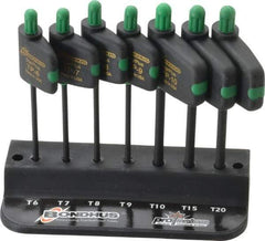 Bondhus - 7 Piece IP6 to IP20 Protanium Flag-Style Torx Plus Key Set - 3-1/2" OAL, 2" Length Under Head, IP6, IP7, IP8, IP9, IP10, IP15, IP20 Torx Size - Industrial Tool & Supply