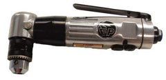 Florida Pneumatic - 3/8" Reversible Keyed Chuck - Right Angle Handle, 1,800 RPM, 6 CFM, 0.3333 hp, 90 psi - Industrial Tool & Supply