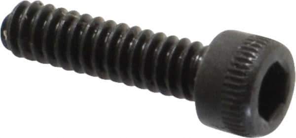 Holo-Krome - #4-40 UNC Hex Socket Drive, Socket Cap Screw - Alloy Steel, Black Oxide Finish, Fully Threaded, 7/16" Length Under Head - Industrial Tool & Supply