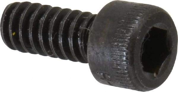 Holo-Krome - #6-32 UNC Hex Socket Drive, Socket Cap Screw - Alloy Steel, Black Oxide Finish, Fully Threaded, 5/16" Length Under Head - Industrial Tool & Supply