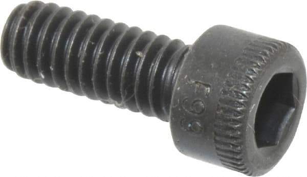 Holo-Krome - #8-32 UNC Hex Socket Drive, Socket Cap Screw - Alloy Steel, Black Oxide Finish, Fully Threaded, 7/16" Length Under Head - Industrial Tool & Supply