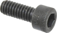 Holo-Krome - #8-32 UNC Hex Socket Drive, Socket Cap Screw - Alloy Steel, Black Oxide Finish, Fully Threaded, 7/16" Length Under Head - Industrial Tool & Supply