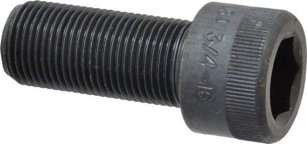 Holo-Krome - 3/4-16 UNF Hex Socket Drive, Socket Cap Screw - Alloy Steel, Black Oxide Finish, Fully Threaded, 1-3/4" Length Under Head - Industrial Tool & Supply