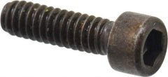 Made in USA - #2-56 UNC Hex Socket Drive, Socket Cap Screw - Alloy Steel, Black Oxide Finish, Fully Threaded, 5/16" Length Under Head - Industrial Tool & Supply