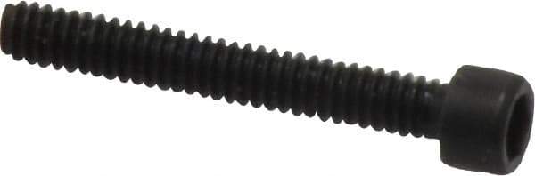 Made in USA - #2-56 UNC Hex Socket Drive, Socket Cap Screw - Alloy Steel, Black Oxide Finish, Fully Threaded, 5/8" Length Under Head - Industrial Tool & Supply