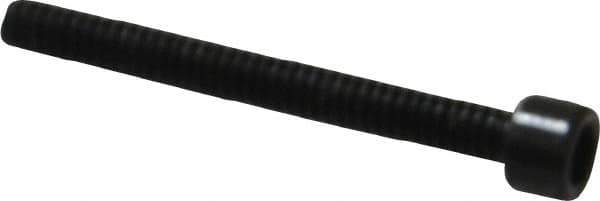 Made in USA - #2-56 UNC Hex Socket Drive, Socket Cap Screw - Alloy Steel, Black Oxide Finish, Fully Threaded, 3/4" Length Under Head - Industrial Tool & Supply