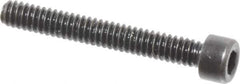 Made in USA - #3-48 UNC Hex Socket Drive, Socket Cap Screw - Alloy Steel, Black Oxide Finish, Fully Threaded, 3/4" Length Under Head - Industrial Tool & Supply