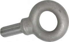 Gibraltar - 15,000 Lb Capacity, Steel, 1-1/4 - 7 Thread, Fixed Lifting Eye Bolt - Fully Threaded, 3" Shank, 3" Thread Length, Shoulder - Industrial Tool & Supply