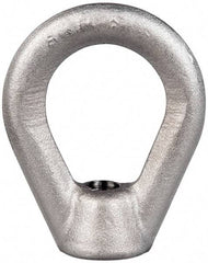 Gibraltar - 2,700 Lb Capacity, 3/8-16 Thread, Stainless Steel Lifting Eye Nut - Grade 304, 2-1/2" High, 1-1/4" Inside & 2" Outside Eye Diam, 7/8" Bell/Base Width - Industrial Tool & Supply