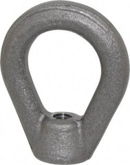 Gibraltar - 2,700 Lb Capacity, 3/8-16 Thread, Self Colored, Carbon Steel Heavy Duty Lifting Eye Nut - Grade C-1030, 2-1/2" High, 1-1/4" Inside & 2" Outside Eye Diam, 7/8" Bell/Base Width - Industrial Tool & Supply