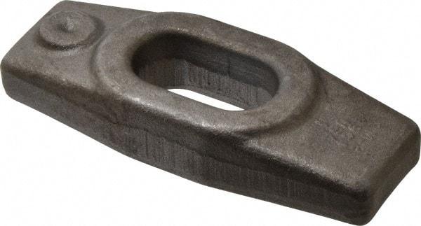 Gibraltar - 11/16" Stud, 11/16" Travel, 4" OAL x 1-5/8" Overall Width x 3/4" Overall Height, Heel Clamp - Grade ASTM A521 Class CA Forged Steel, 1-3/8" Long x 11/16" Wide Slot - Industrial Tool & Supply