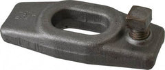 Gibraltar - 11/16" Stud, 11/16" Travel, 4" OAL x 1-5/8" Overall Width x 3/4" Overall Height, Heel Clamp - Grade ASTM A521 Class CA Forged Steel, 1-3/8" Long x 11/16" Wide Slot, Tapped - Industrial Tool & Supply