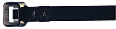 Made in USA - 37-1/4" Long Black Nylon Standard Cable Tie - 175 Lb Tensile Strength, 2.29mm Thick, 4" Max Bundle Diam - Industrial Tool & Supply