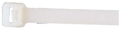 Made in USA - 37-1/4" Long Natural (Color) Nylon Standard Cable Tie - 175 Lb Tensile Strength, 2.29mm Thick, 4" Max Bundle Diam - Industrial Tool & Supply
