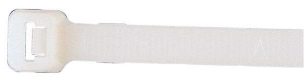 Made in USA - 48-9/16" Long Natural (Color) Nylon Standard Cable Tie - 175 Lb Tensile Strength, 2.29mm Thick, 9" Max Bundle Diam - Industrial Tool & Supply