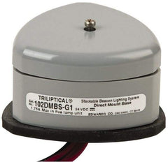 Edwards Signaling - Flashing and Steady, Stackable Tower Light Base Unit - 24 VDC, 1.75 Amp, IP54, IP65 Ingress Rating, 3R, 4X NEMA Rated, Panel Mount - Industrial Tool & Supply