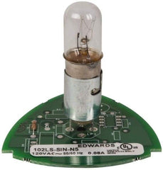 Edwards Signaling - Incandescent Lamp, Clear, Steady, Stackable Tower Light Module - 120 VAC, 0.08 Amp, IP54, IP65 Ingress Rating, 3R, 4X NEMA Rated, Panel Mount, Pipe Mount - Industrial Tool & Supply