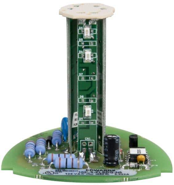 Edwards Signaling - LED Lamp, Green, Flashing, Stackable Tower Light Module - 120 VAC, 0.02 Amp, IP54, IP65 Ingress Rating, 3R, 4X NEMA Rated, Panel Mount, Pipe Mount - Industrial Tool & Supply