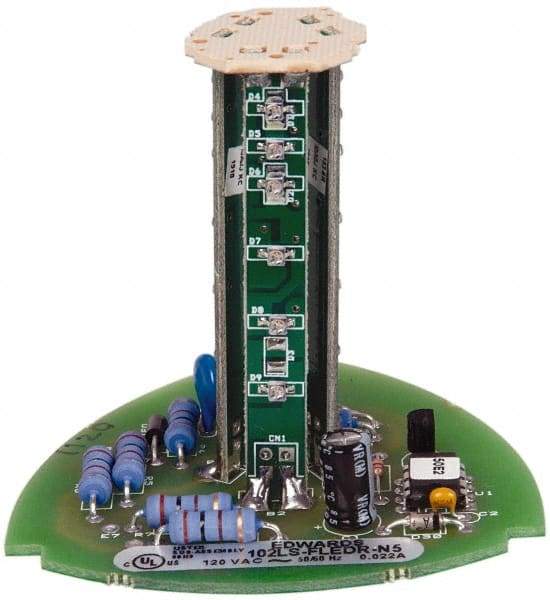 Edwards Signaling - LED Lamp, Red, Flashing, Stackable Tower Light Module - 120 VAC, 0.02 Amp, IP54, IP65 Ingress Rating, 3R, 4X NEMA Rated, Panel Mount, Pipe Mount - Industrial Tool & Supply