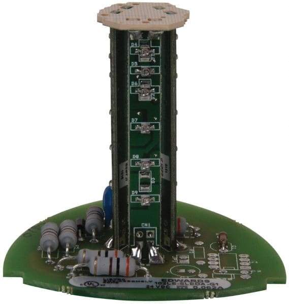 Edwards Signaling - LED Lamp, Amber, Steady, Stackable Tower Light Module - 24 VDC, 0.06 Amp, IP54, IP65 Ingress Rating, 3R, 4X NEMA Rated, Panel Mount, Pipe Mount - Industrial Tool & Supply