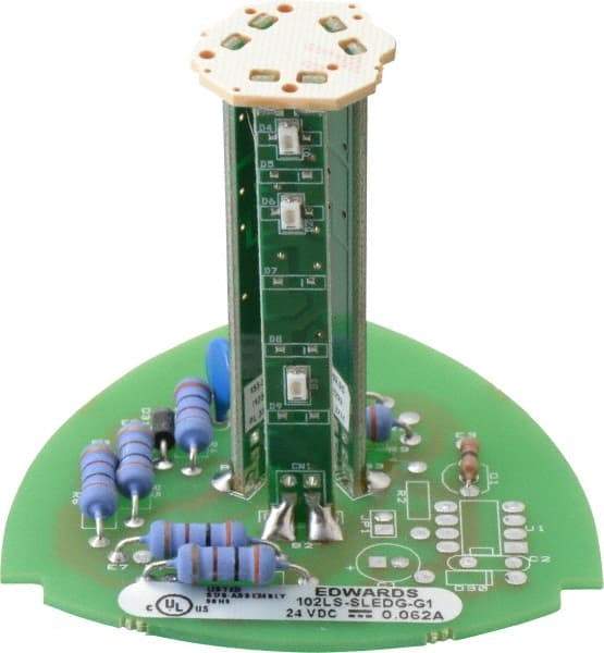 Edwards Signaling - LED Lamp, Green, Steady, Stackable Tower Light Module - 24 VDC, 0.06 Amp, IP54, IP65 Ingress Rating, 3R, 4X NEMA Rated, Panel Mount, Pipe Mount - Industrial Tool & Supply