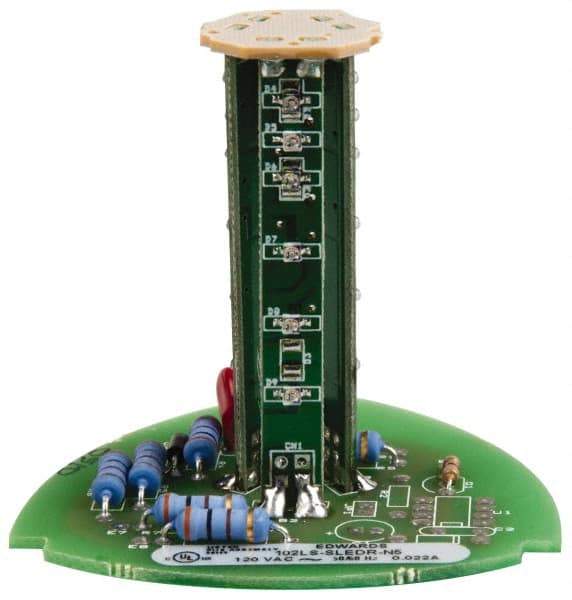 Edwards Signaling - LED Lamp, Red, Steady, Stackable Tower Light Module - 120 VAC, 0.02 Amp, IP54, IP65 Ingress Rating, 3R, 4X NEMA Rated, Panel Mount, Pipe Mount - Industrial Tool & Supply