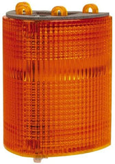 Edwards Signaling - Amber, Panel and Pipe Mount, Visible Signal Replacement Lens Housing - 3R, 4X NEMA Rated, For Use with 102 Series Stacklights - Industrial Tool & Supply