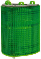 Edwards Signaling - Green, Panel and Pipe Mount, Visible Signal Replacement Lens Housing - 3R, 4X NEMA Rated, For Use with 102 Series Stacklights - Industrial Tool & Supply