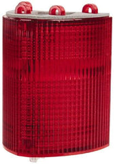 Edwards Signaling - Red, Panel and Pipe Mount, Visible Signal Replacement Lens Housing - 3R, 4X NEMA Rated, For Use with 102 Series Stacklights - Industrial Tool & Supply