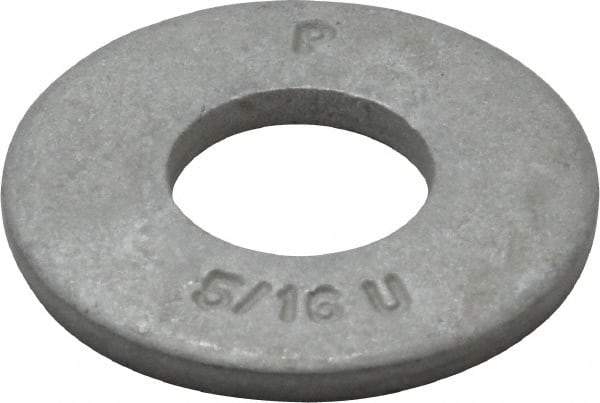 Armor Coat - 5/16" Screw, Grade 8 Alloy Steel USS Flat Washer - 3/8" ID x 7/8" OD, 0.094" Thick - Industrial Tool & Supply