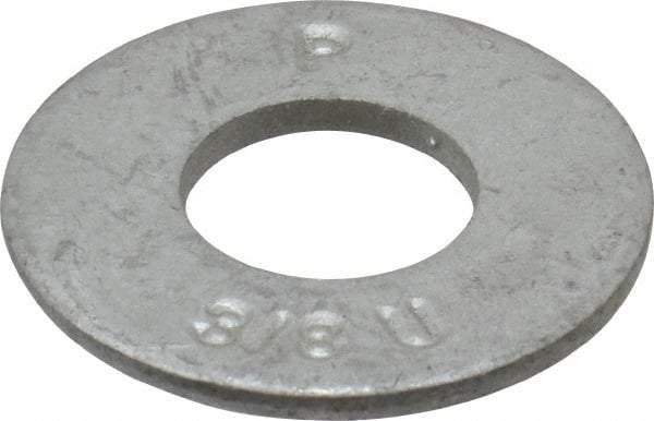 Armor Coat - 3/8" Screw, Grade 8 Alloy Steel USS Flat Washer - 7/16" ID x 1" OD, 0.094" Thick - Industrial Tool & Supply