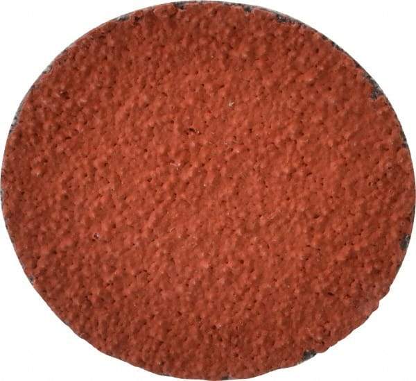 3M - 1-1/2" Disc Diam, 60 Grit, Ceramic Quick Change Disc - Type R Attaching System, Coated, Orange, Medium Grade, 30,000 RPM, 777F Series - Industrial Tool & Supply
