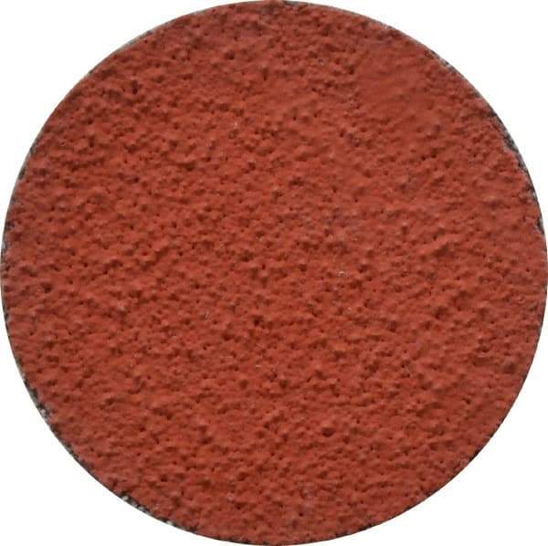 3M - 1-1/2" Disc Diam, 80 Grit, Ceramic Quick Change Disc - Type R Attaching System, Coated, Orange, Medium Grade, 30,000 RPM, 777F Series - Industrial Tool & Supply