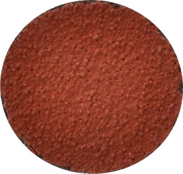 3M - 1-1/2" Disc Diam, 60 Grit, Ceramic Quick Change Disc - Type S Attaching System, Coated, Orange, Medium Grade, 30,000 RPM, 777F Series - Industrial Tool & Supply