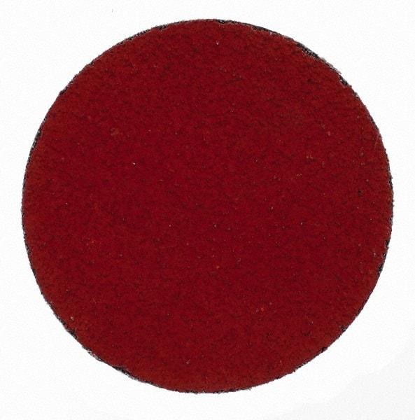 3M - 3" Disc Diam, 50 Grit, Ceramic Quick Change Disc - Type S Attaching System, Coated, Orange, Coarse Grade, 20,000 RPM, 777F Series - Industrial Tool & Supply