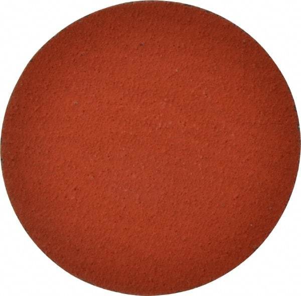 3M - 3" Disc Diam, 80 Grit, Ceramic Quick Change Disc - Type S Attaching System, Coated, Orange, Medium Grade, 20,000 RPM, 777F Series - Industrial Tool & Supply