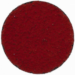 3M - 2" Disc Diam, 36 Grit, Ceramic Quick Change Disc - Type P Attaching System, Coated, Orange, Very Coarse Grade, 25,000 RPM, 777F Series - Industrial Tool & Supply