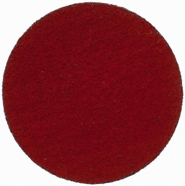 3M - 3" Disc Diam, 50 Grit, Ceramic Quick Change Disc - Type P Attaching System, Coated, Orange, Coarse Grade, 20,000 RPM, 777F Series - Industrial Tool & Supply