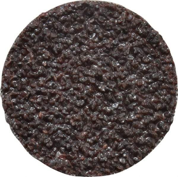 3M - 1-1/2" Disc Diam, 24 Grit, Aluminum Oxide Quick Change Disc - Type R Attaching System, Coated, Brown, Very Coarse Grade, 30,000 RPM, 361F Series - Industrial Tool & Supply