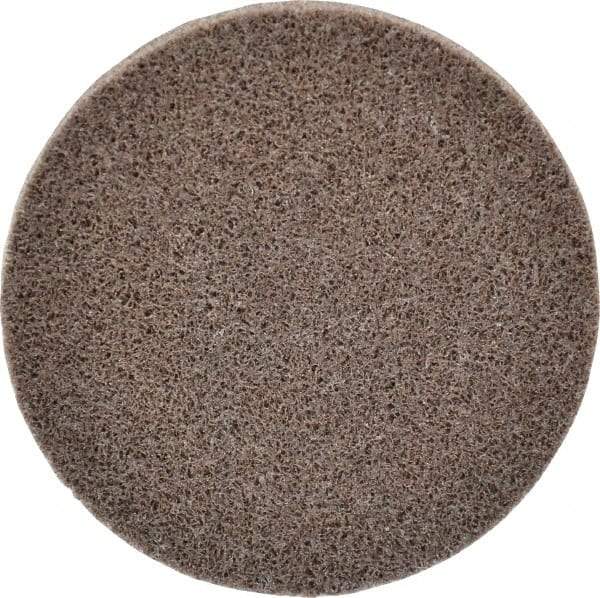 3M - 3" Disc Diam, Aluminum Oxide Quick Change Disc - Type R Attaching System, Nonwoven, Tan, Medium Grade, 15,100 RPM - Industrial Tool & Supply