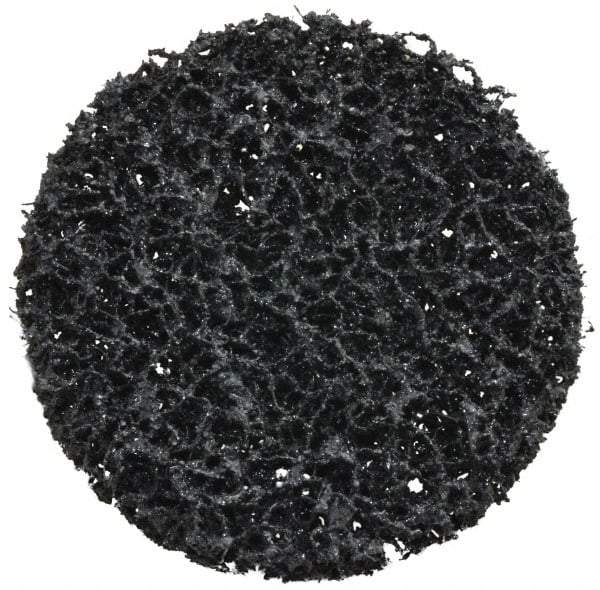 3M - 3" Disc Diam, Silicon Carbide Quick Change Disc - Type R Attaching System, Nonwoven, Black, Very Coarse Grade, 15,000 RPM - Industrial Tool & Supply