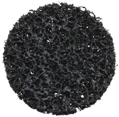3M - 3" Disc Diam, Silicon Carbide Quick Change Disc - Type R Attaching System, Nonwoven, Black, Very Coarse Grade, 15,000 RPM - Industrial Tool & Supply