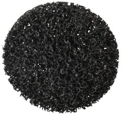 3M - 4" Disc Diam, Silicon Carbide Quick Change Disc - Type R Attaching System, Nonwoven, Black, Very Coarse Grade, 11,000 RPM - Industrial Tool & Supply