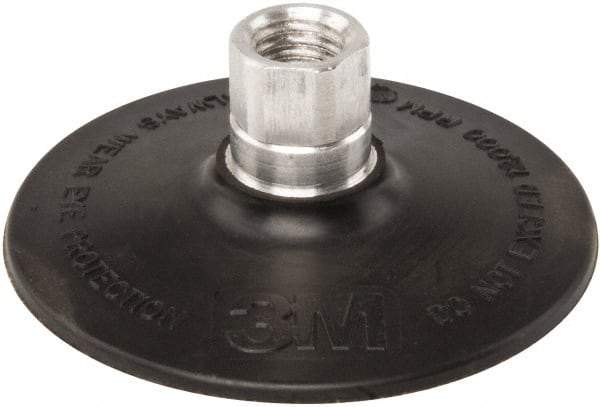 3M - 4" Diam Quick-Change Type R Disc Backing Pad - Hard Density, 12,000 RPM, Roloc TR Compatible - Industrial Tool & Supply