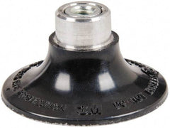 3M - 3" Diam Hard Backing Pad - 1/4-20 Thread & 20000 Max RPM, for Deburring Wheels - Industrial Tool & Supply
