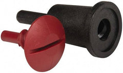 3M - 1/4" Shank Diam Deburring Wheel Backing Pad - Use with Unitized Wheels up to 3" Diam x 1/4 Wide x 3/8" Hole - Industrial Tool & Supply