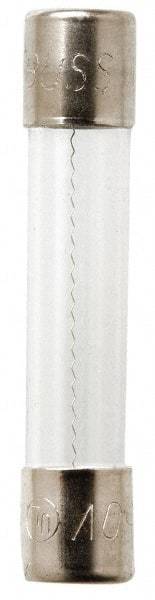 Cooper Bussmann - 250 VAC, 32 VDC, 0.05 Amp, Fast-Acting Miniature Glass Fuse - 1-1/4" OAL, 10 at 125 V kA Rating, 1/4" Diam - Industrial Tool & Supply